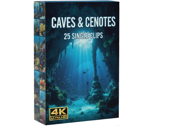 Caves and Cenotes underwater commercial clips