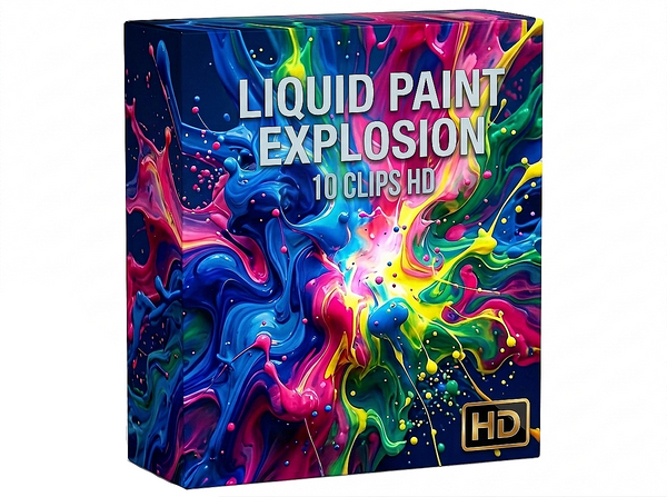 Creator Pack - 10 single clips of Liquid Paint Explosion (HD)