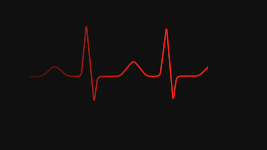 1 Hour Slow Heartbeat (30 BPM) | Relaxing ECG Pulse Screen