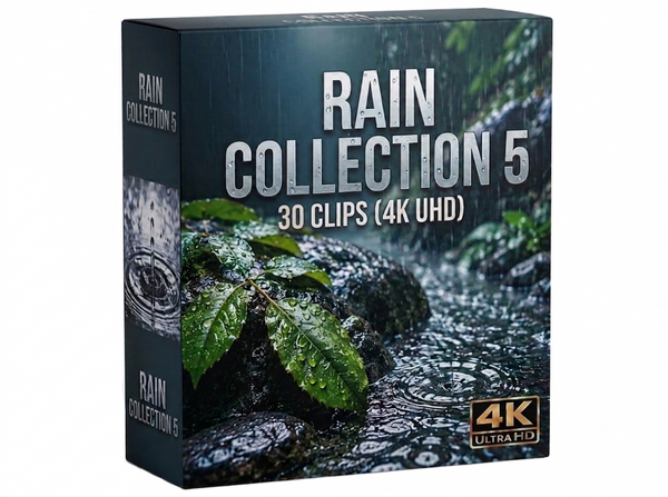 Creator Pack - 30 single clips of Rain Collection 5 (4K UHD)