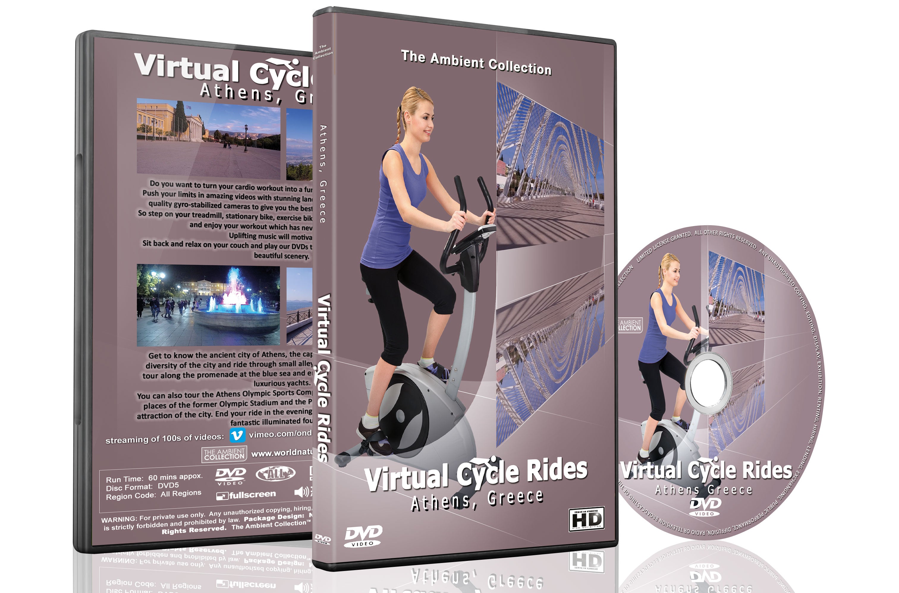 Cyile Ries Virtual Cycle Rides - Athens Greece – World Nature Video