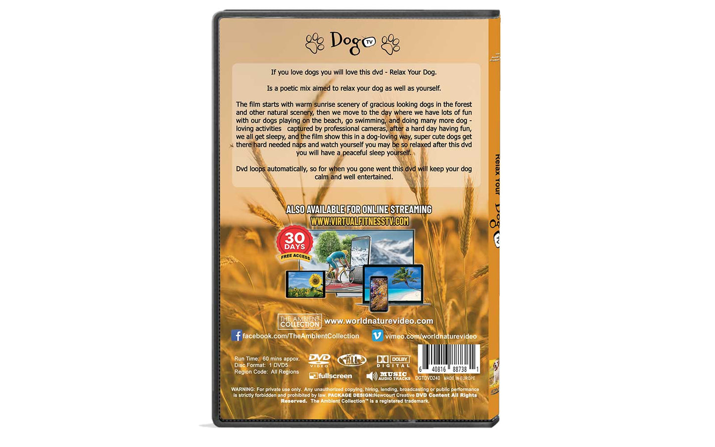 Relax Your Dogs Dvd