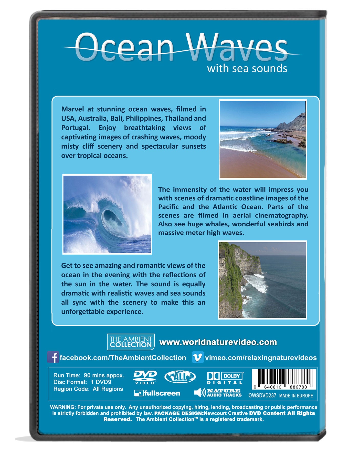 Ocean Waves with Sounds of the Sea Dvd