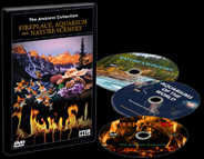 DVD-Box Set -Fireplaces - Aquariums and Natural Scenery - 3 DVDs with Aquarium - Fireplace and Nature Landscapes scenes